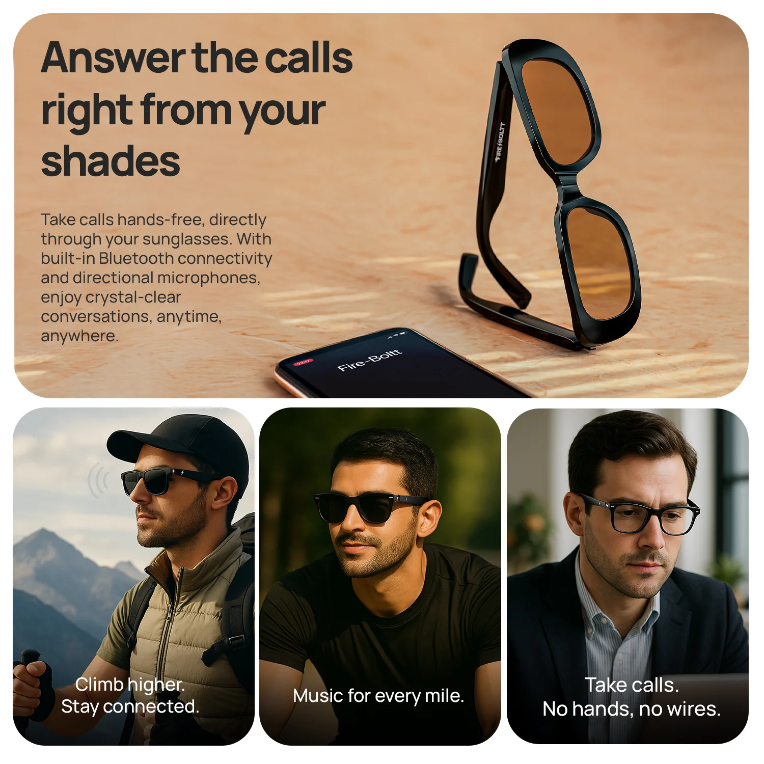 Fire-Lens Crux Smart Glasses | Wireless Bluetooth - Image 16