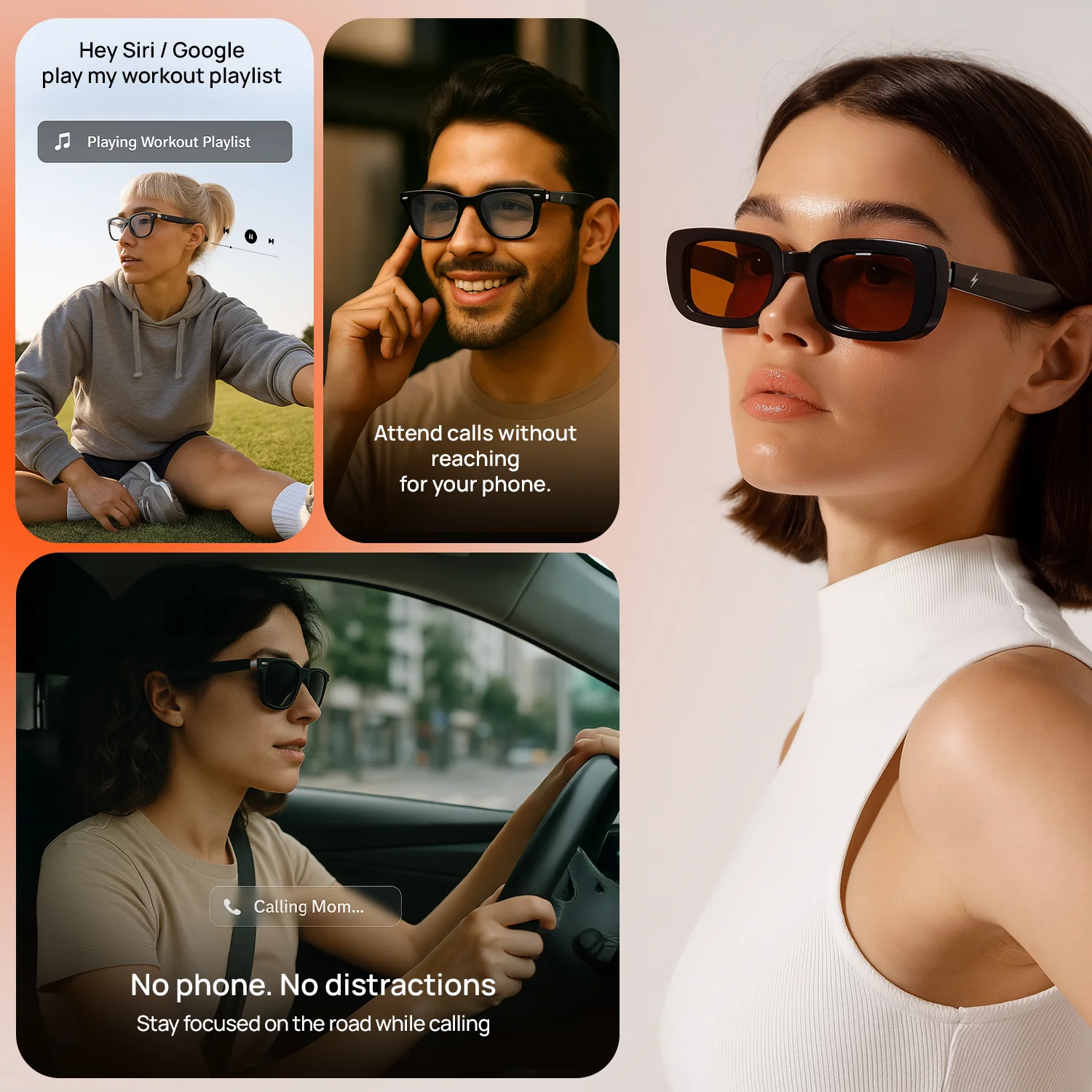 Fire-Lens Crux Smart Glasses | Wireless Bluetooth - Image 18