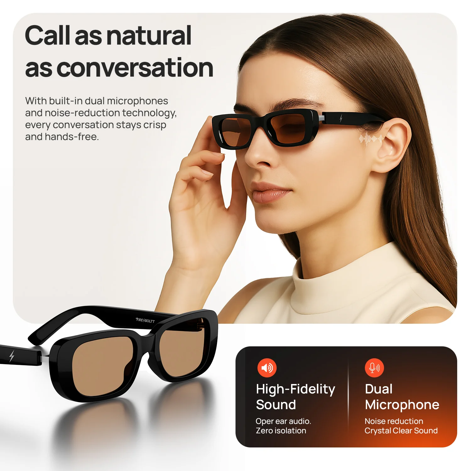 Fire-Lens Crux Smart Glasses | Wireless Bluetooth - Image 10