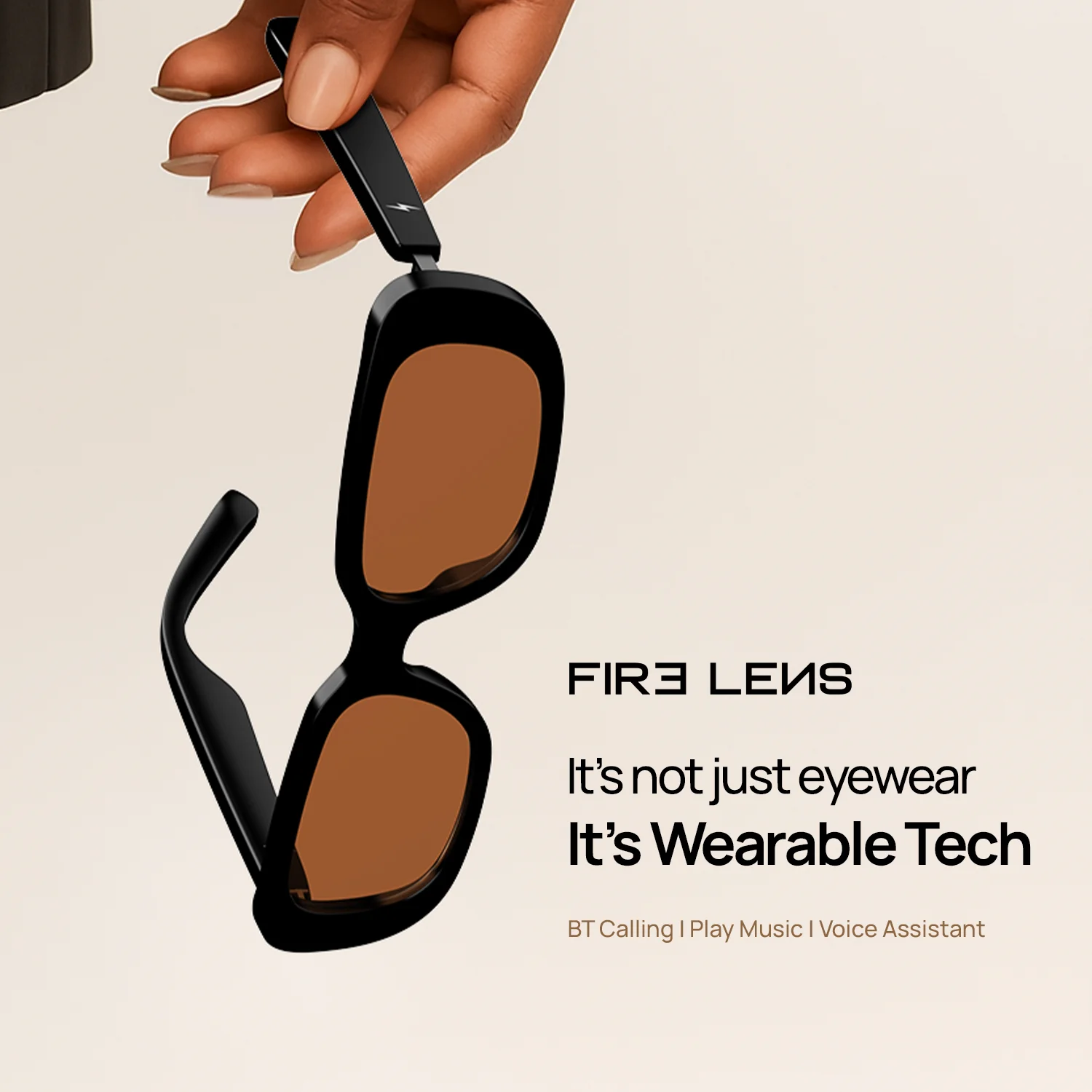 Fire-Lens Crux Smart Glasses | Wireless Bluetooth - Image 9