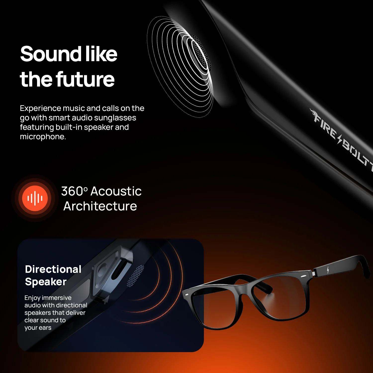 Fire-Boltt Dune Smart Glasses | Wireless Bluetooth - Image 9