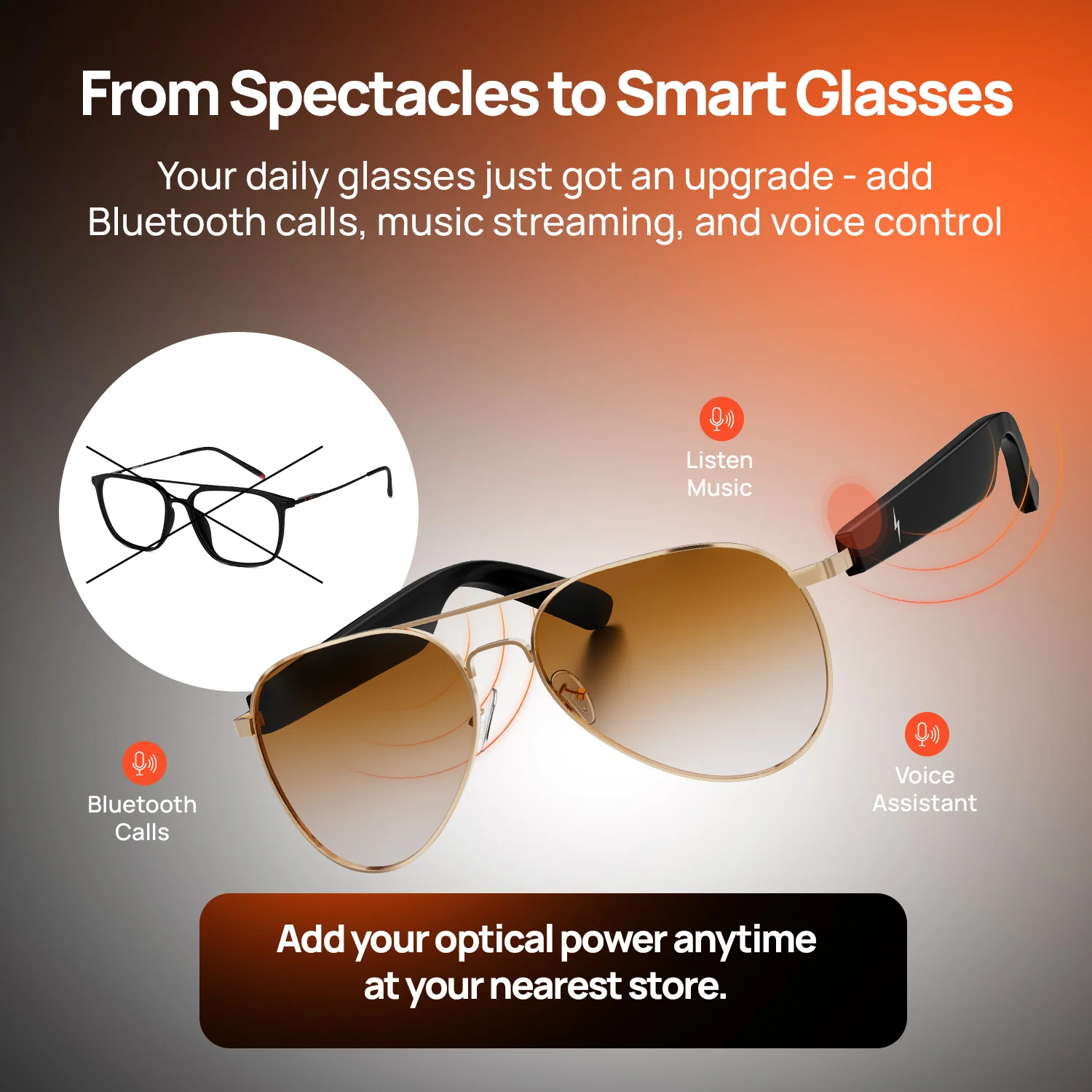 Fire-Lens Sway Smart Glasses | Wireless Bluetooth - Image 12