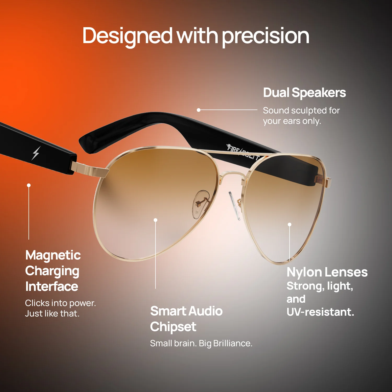 Fire-Lens Sway Smart Glasses | Wireless Bluetooth - Image 9